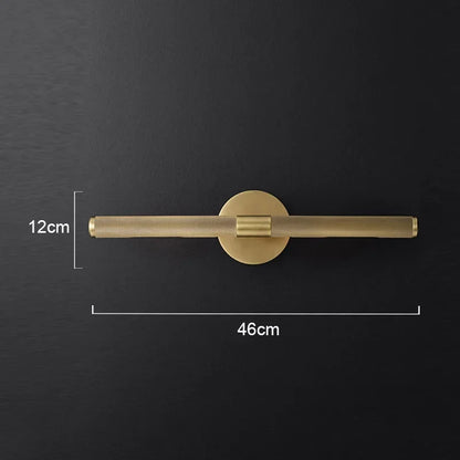 American Style All-copper Mirror Front Lamp Bedroom Room Mirror Cabinet Lamp Postmodern Bathroom Toilet Wash Basin Wall Lamp