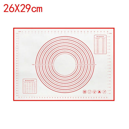 Large Kneading Dough Mat Silicone Table Mats Pad Sheet Baking Mat Pizza Cake Dough Maker NonStick Pastry Rolling Pad Bakeware