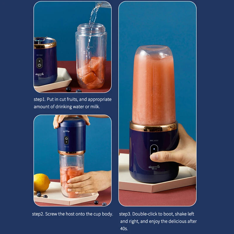 Multi Fruit Mixers Juicers Portable Electric Juicer Blender Fruit Juicer Cup Food Milkshake Juices Maker Husholdningskjøkkenverktøy