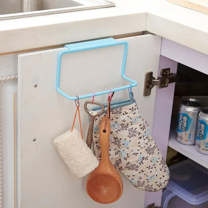 Handtuchregal Hanging Halter Organizer Badezimmer Küchenschrank Schrank Kleiderbügel Küche Badezimmer Zubehör Gadgets Kochwerkzeuge