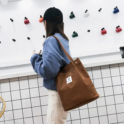 Bolsa de compras casual dobrável com veludo de velocidades de alta qualidade para bolsas de ombro leves e ecológicas