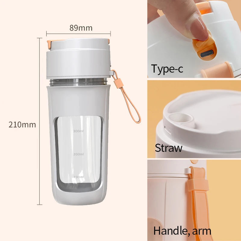 Elektrický odšťavňovač mini přenosný mixér ovoce ovoce ovoce Multifunkční šťáva Maker Maker Blender Smoothies Mixer