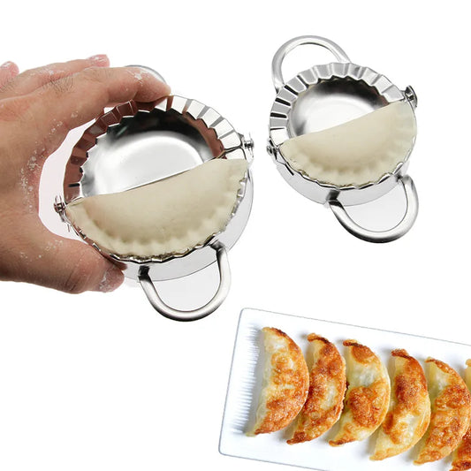 Stainless Steel Dumplings Tool Dumpling Mold Household Manual Press  Kitchen Pastry Baking Dumpling Maker Accessories