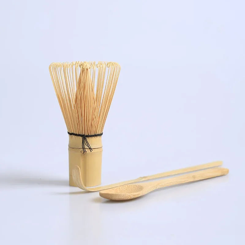 Set de ceai 3pcs/set de ceai set japonez Matcha Whisk (Chasen) Lingura de ceai și scoop (Chashaku) Matcha Tasaset Accesorii de bambus