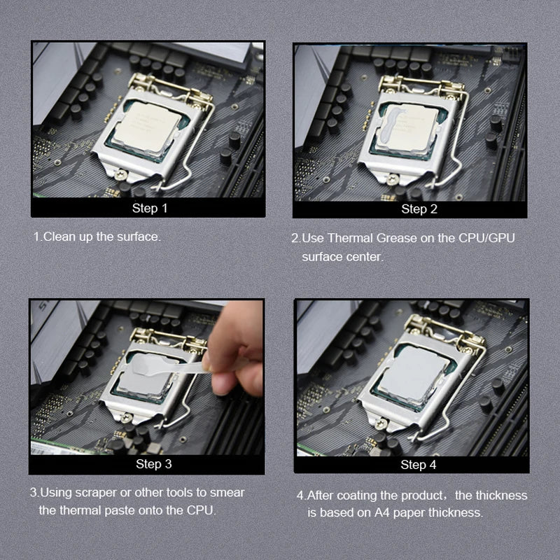 ZF-12 4G 8G AMD Intel Processor CPU GPU Cooler Cooling Fan Thermal Grease VGA Compound Conductive Weatsing Gips Paste