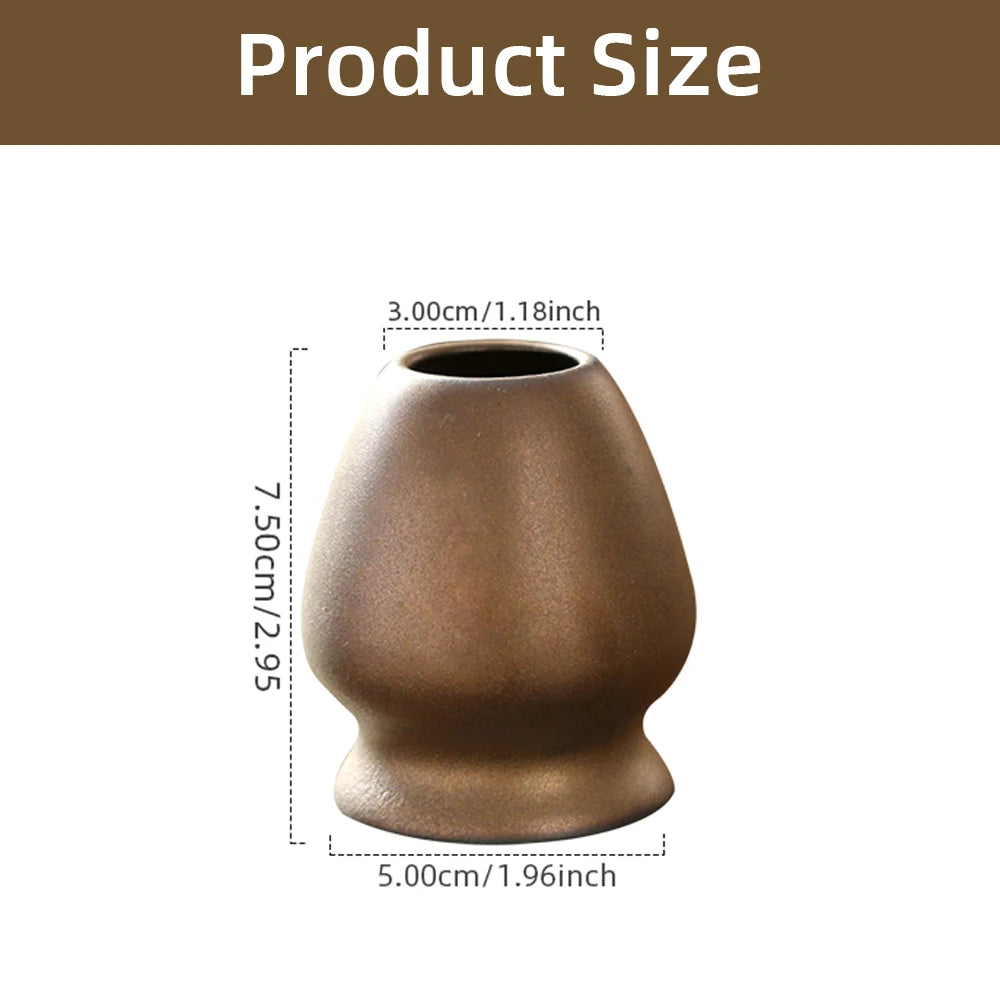 Japanese Ceramic Matcha Green Tea Chasen Holder Tea set accessories Stand Bowl Bamboo Whisk Grinder Brushes Tea Tools Holder