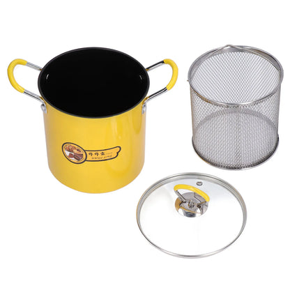 3l déif Rorer Pot frittéiert Pot mat Rack lle Uelegfilter Iron Pot-Kithle Witz Accessoiren Fritten Picken frittéiert Picken Fritten