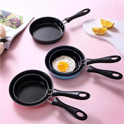 Mini Pan Omelet Maker Home Kitchen Fried Egg Pan Cooking Non-Stick Pan With Non-Slip Handle Outdoor Portable Cookware