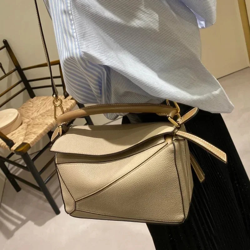 2022 New Trendy Mini Geometric Puzzle Bag Women's High-end Texture Handbag Single Shoulder Slant Cross Small Square Bag