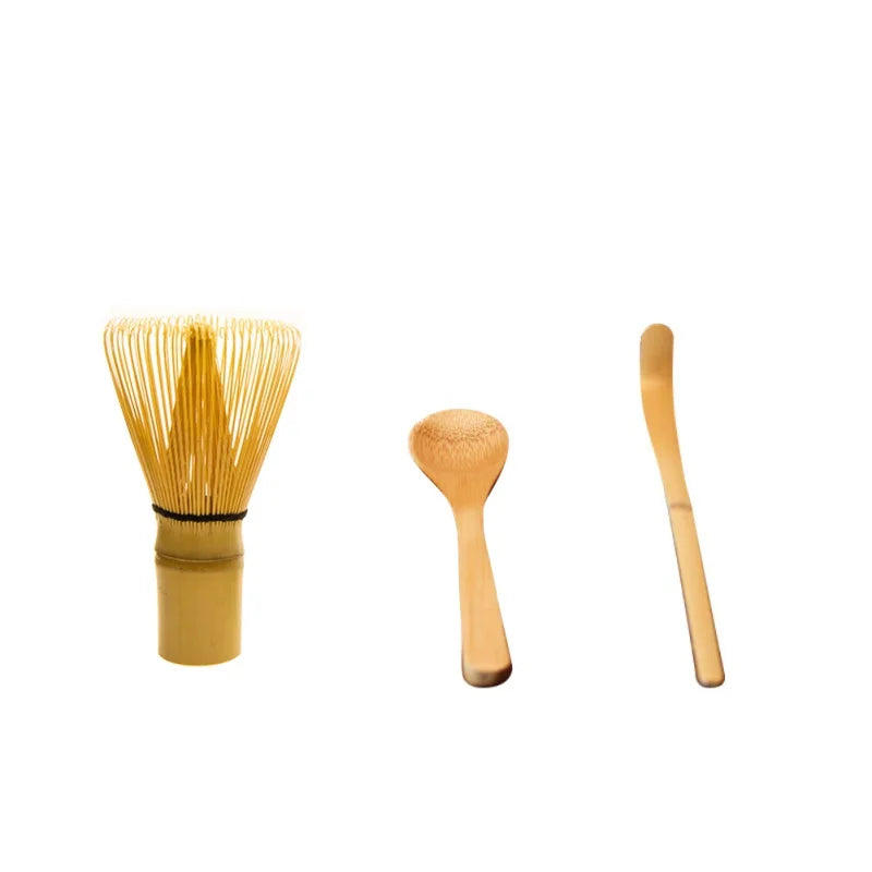 Set di tè giapponese Matcha Whisk (Chasen) Spoon da tè e Scoop (Chashaku) Matcha Set da tè Accessori in bambù per cucina soggiorno