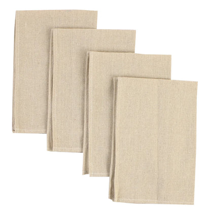 Set of 10 Pack Cocktail Napkins 40 X 40cm Cotton Blend Heavy Fabric Durable Linen Towel for Home Kitchen Wedding Decoration