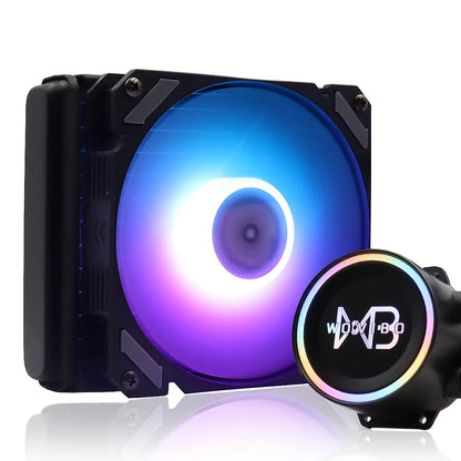 Wovibo وحدة المعالجة المركزية برودة السائل مروحة تبريد المياه Ventilador RGB ARGB إنتل LGA 1150 1151 1155 1200 1700 2011 AMD AM3 AM4 المبرد