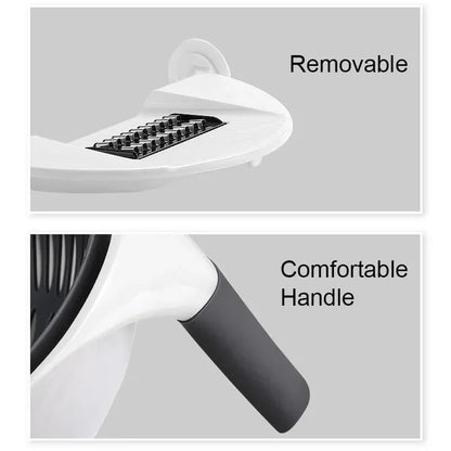 Multifunctionele 2 In 1 Groentesnijder Cutter Chopper Fruit Zeef Mand Spiralizer Rasp Voedsel Dunschiller Mandoline Shredder