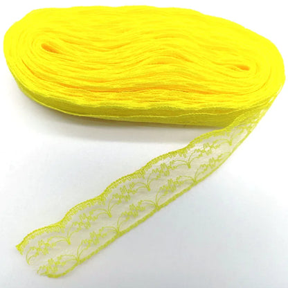 10yards Lace Ribbon Wedding Dress Fabrics for Embellishments for Sewing Handicraft Accessories Needlework Materials Width 2.3cm