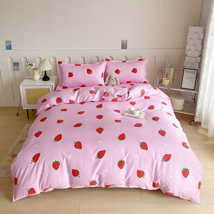 1pc Duvet cover Without Filler Aloe vera cotton synthetic fiber material,Soft Breathable And Comfortable Bedroom bedding