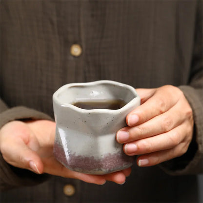 Kiln Turned Coffee Cup Kiln Turned Small Cup Kung Fu Tea Bowl Retro Ceramic Tea Cup Hot Sale Stoneware Master Cup