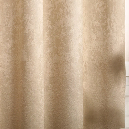 2PCS/Set Thermal Curtain Opaque Blackout Curtain with Ruffle Tape Heavy Blackout Curtain Damask Crush Effect for Bedroom  Window