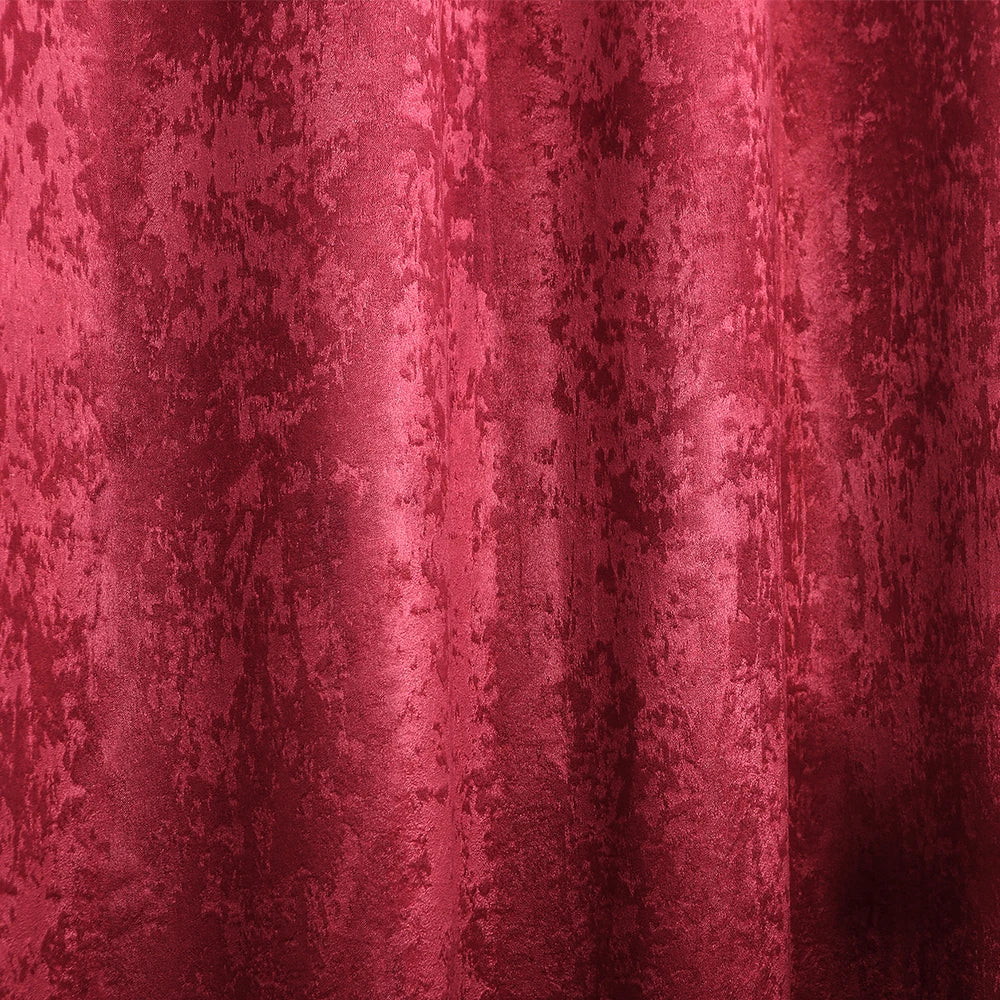 2PCS/Set Thermal Curtain Opaque Blackout Curtain with Ruffle Tape Heavy Blackout Curtain Damask Crush Effect for Bedroom  Window