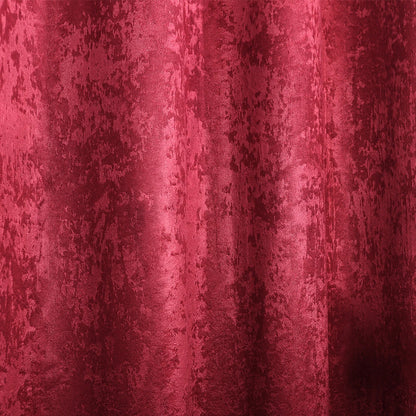 2PCS/Set Thermal Curtain Opaque Blackout Curtain with Ruffle Tape Heavy Blackout Curtain Damask Crush Effect for Bedroom  Window